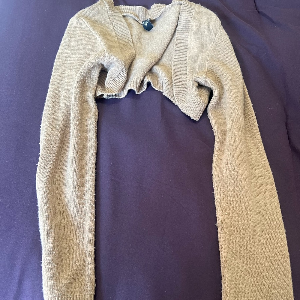 Lightly Used Small tan crop sweater